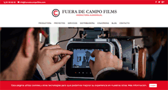 Desktop Screenshot of fueradecampofilms.com