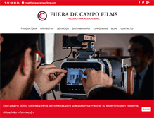 Tablet Screenshot of fueradecampofilms.com